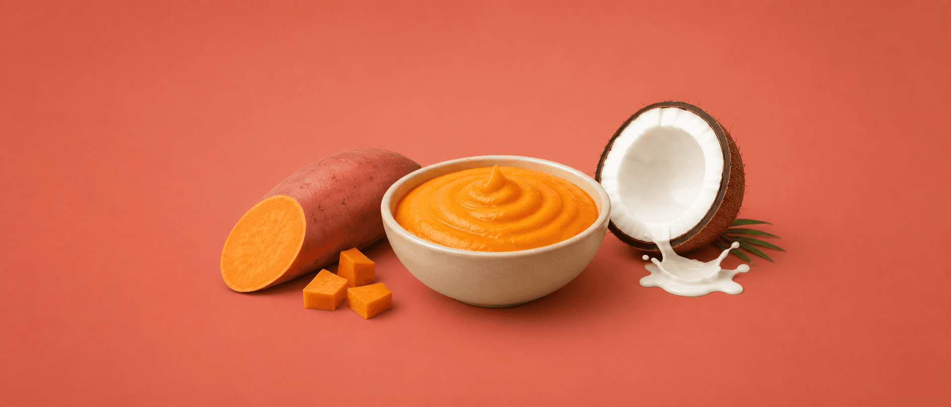 Velouté patate douce lait de coco