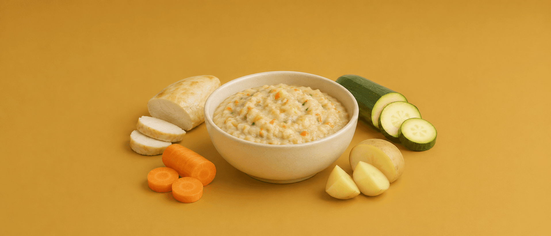 Purée moulinée poulet légumes