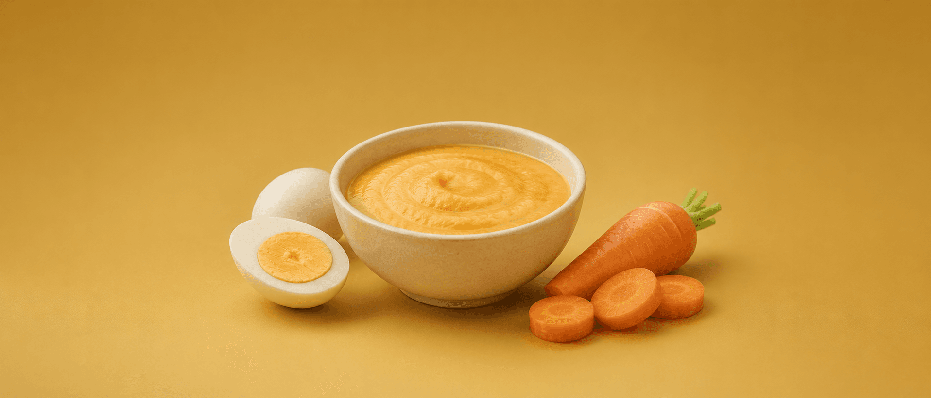 Purée œuf carotte