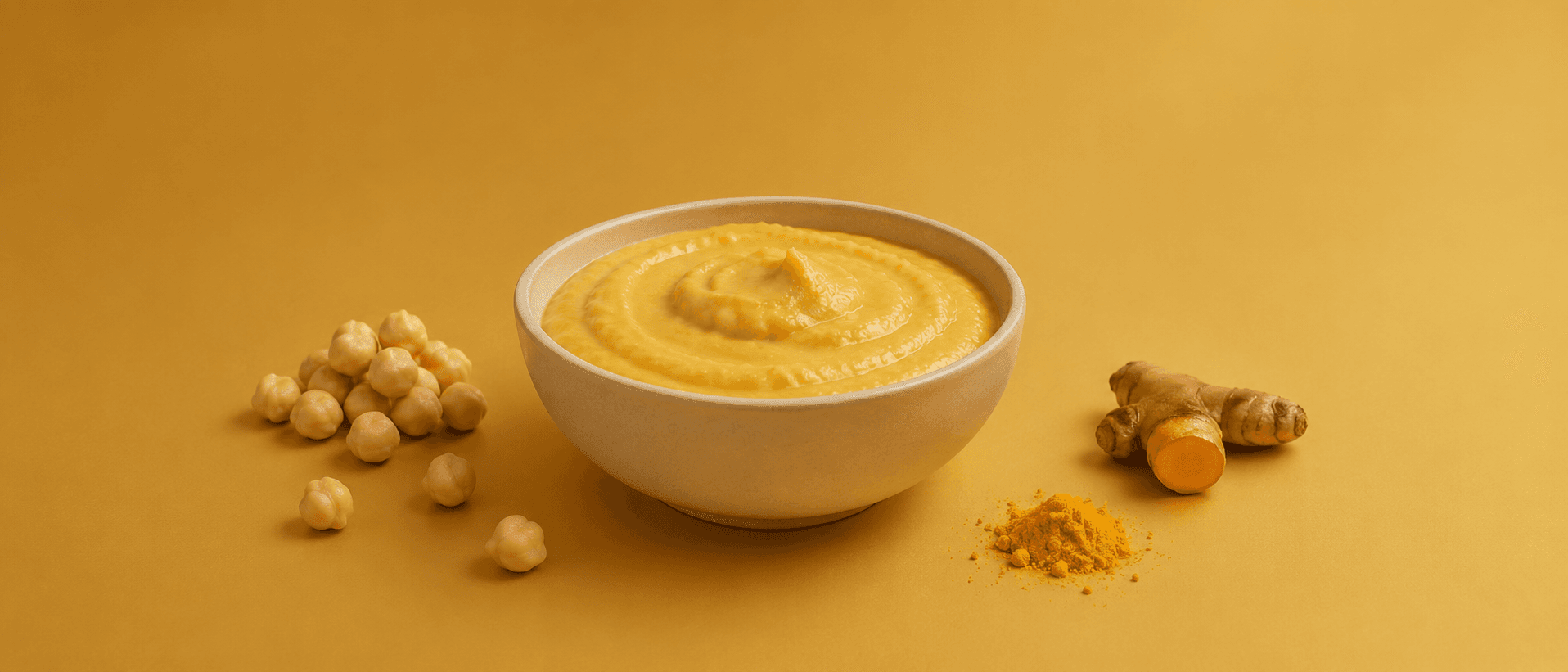 Purée pois chiches curcuma