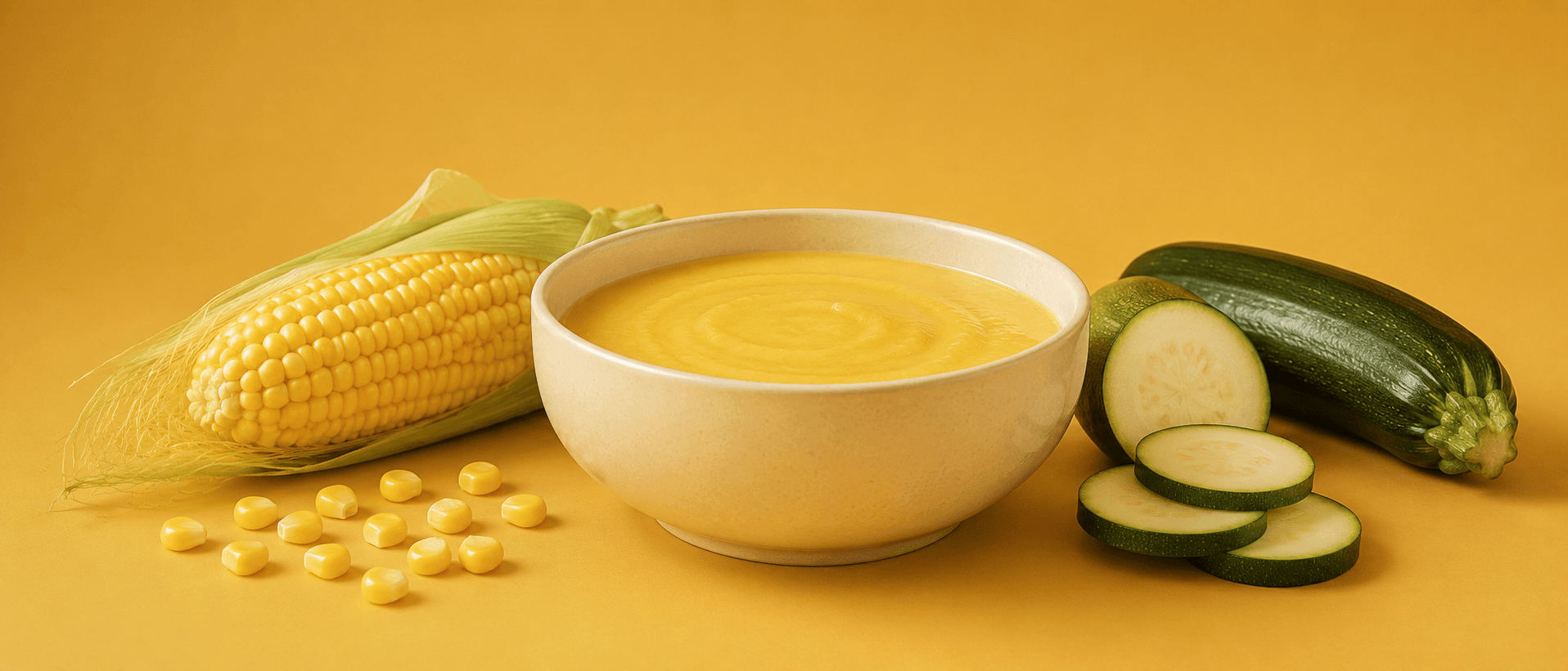 Velouté maïs courgette