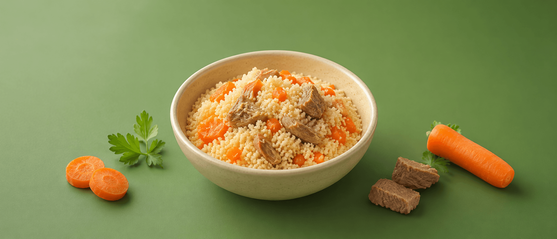 Semoule agneau carottes