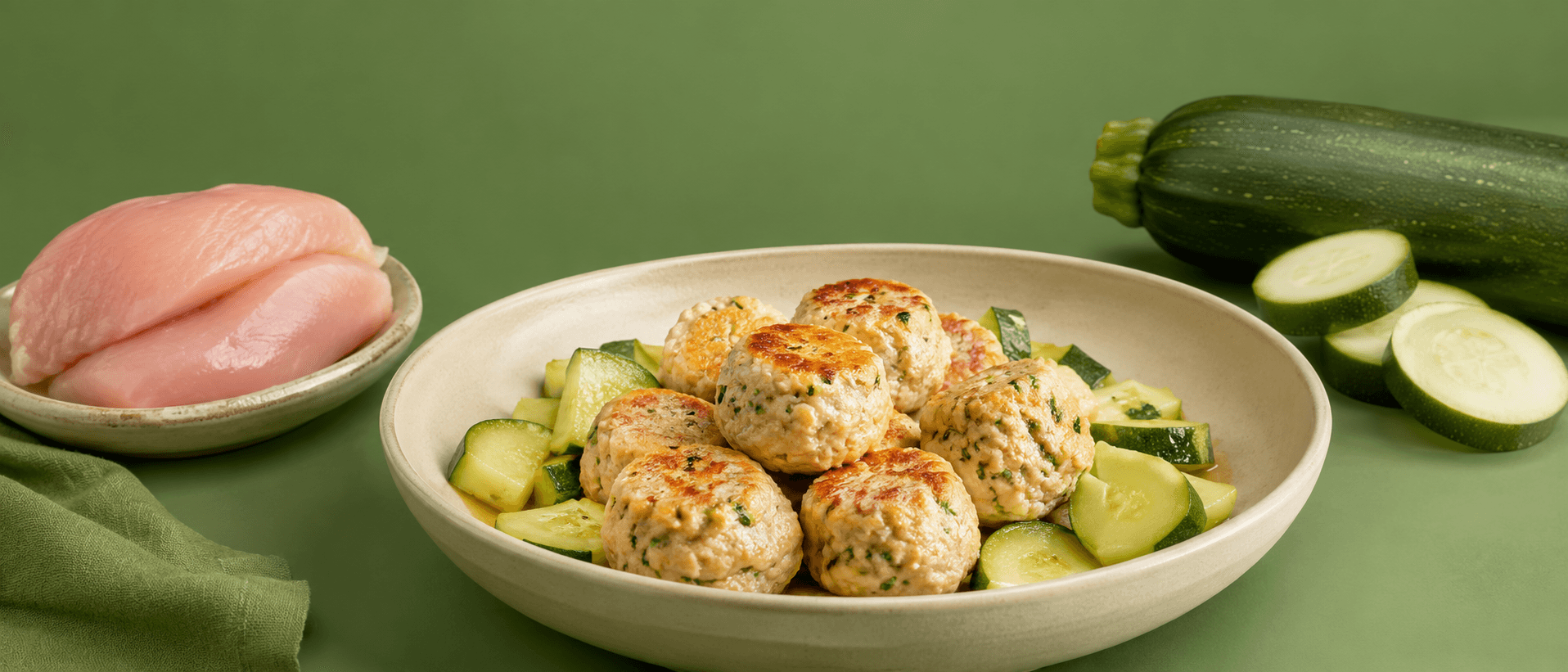 Boulettes de dinde courgette