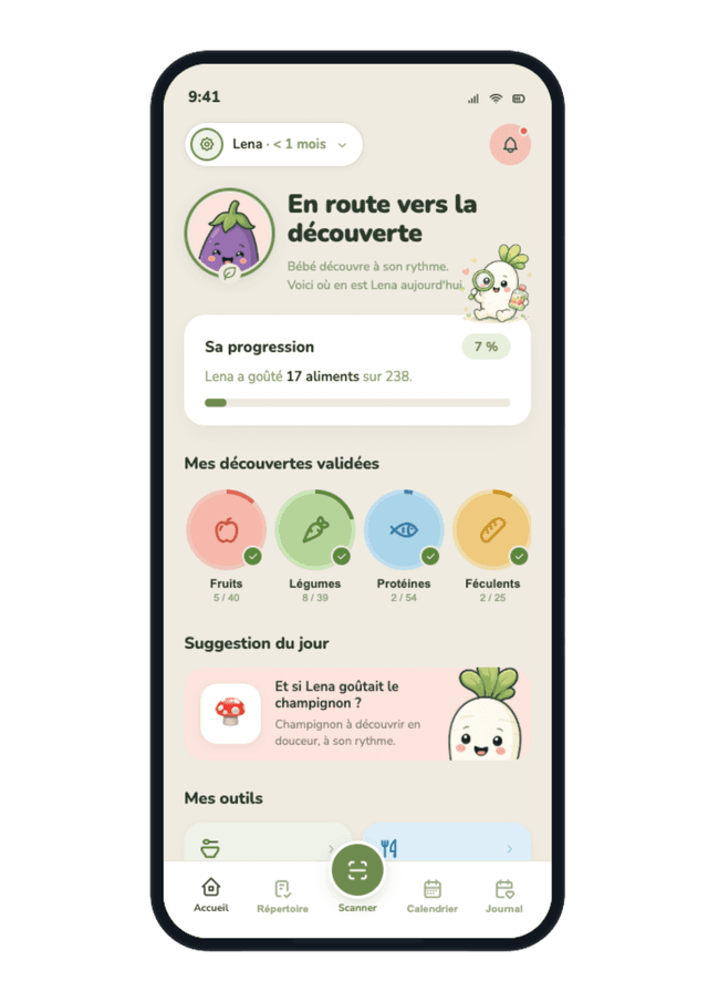 Écran d'accueil Mimiam
